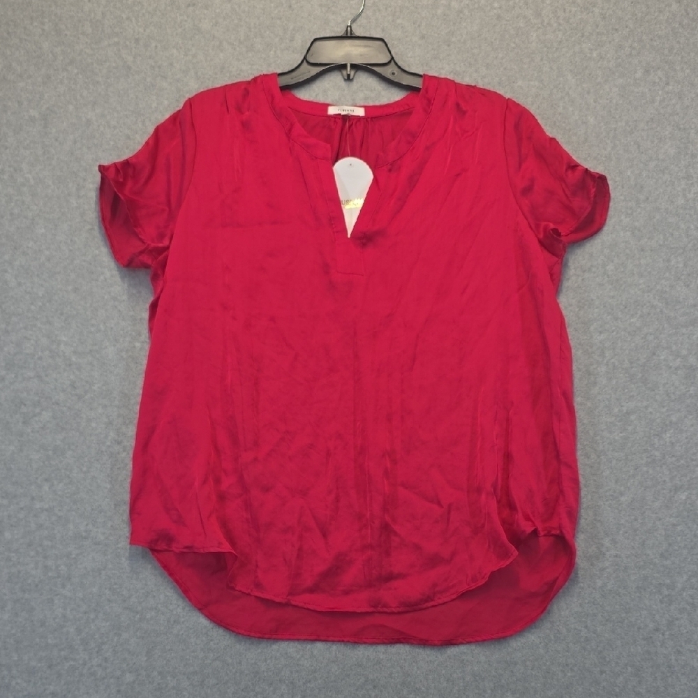 Pleione Vibrant Red Blouse